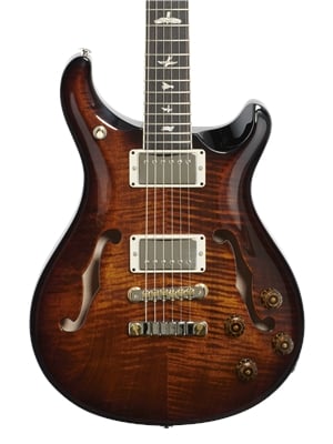 PRS McCarty 594 Hollowbody II Electric Black Gold Burst with Case